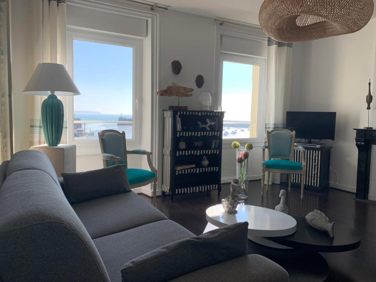 Appartement Villa Chausey, Vue Sur Le Port Гранвил Екстериор снимка